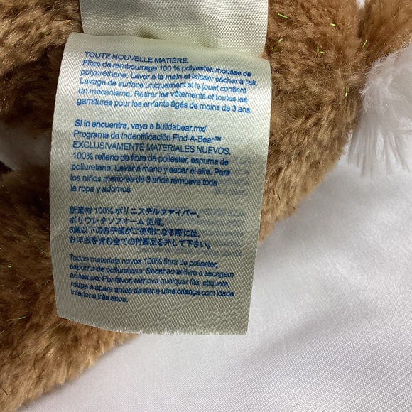 Build-A-Bear Light Brown Plush Reindeer White Accents Sparkle Stuffed Animal Toy - Picture 7 of 12